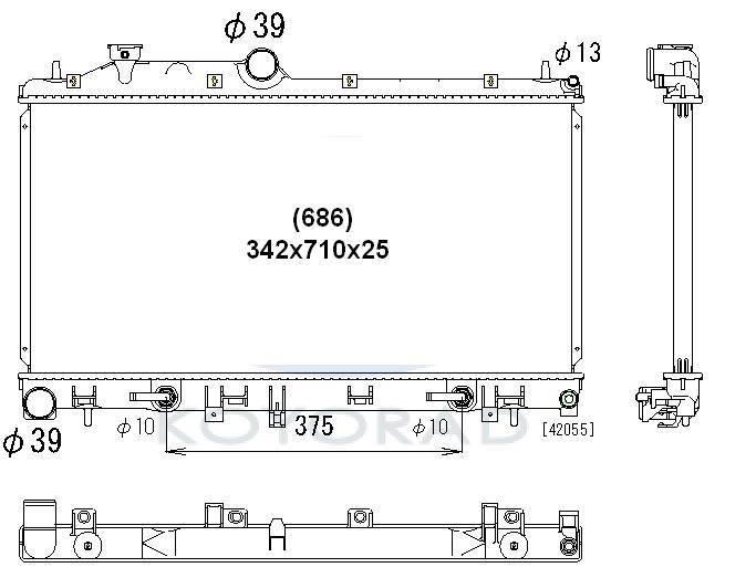 Koyorad PL092269 Radiator, engine cooling PL092269