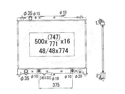 PL062046 Koyorad Engine cooling radiator