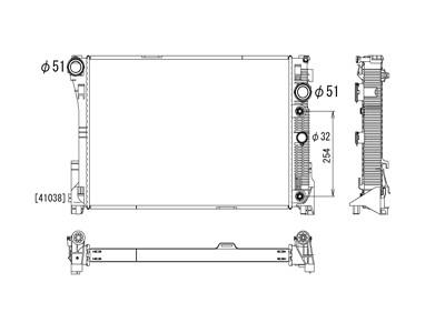 Engine radiator Mercedes C-Class: PL412485 Koyorad Engine cooling radiator