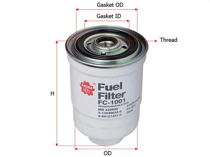 Sakura FC-1001 Fuel filter FC1001