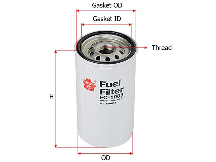 Sakura FC-1008 Fuel filter FC1008