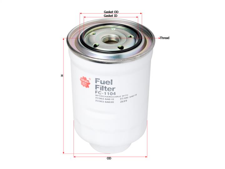 Sakura FC-1104 Fuel filter FC1104