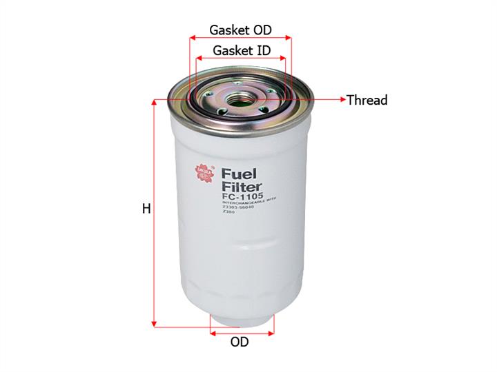 Sakura FC-1105 Fuel filter FC1105