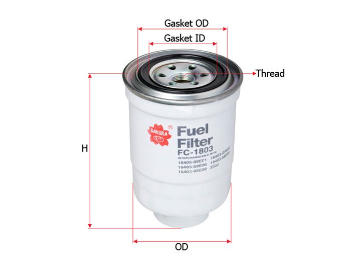 Sakura FC-1803 Fuel filter FC1803