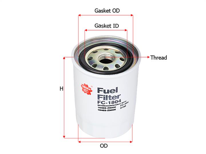 Sakura FC-1804 Fuel filter FC1804