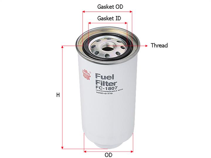 Sakura FC-1807 Fuel filter FC1807