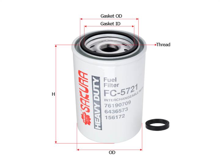 Sakura FC-5721 Fuel filter FC5721