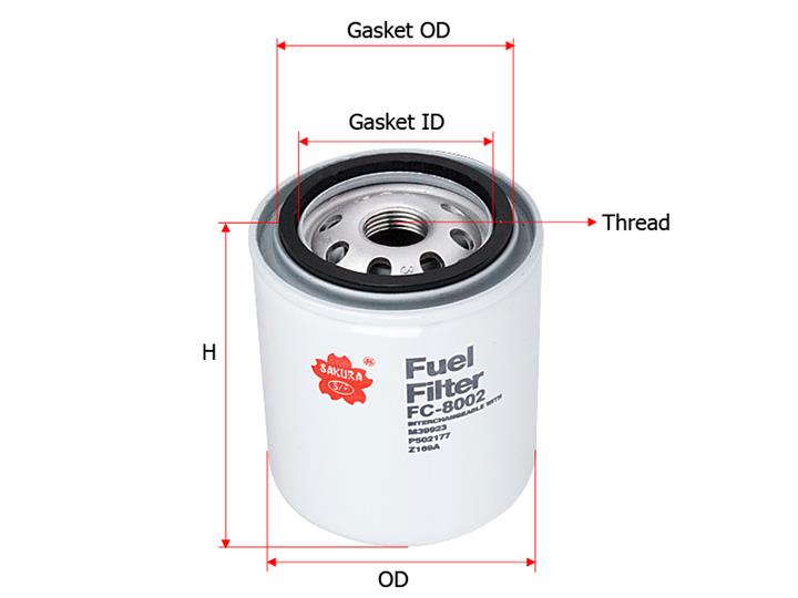Sakura FC-8002 Fuel filter FC8002