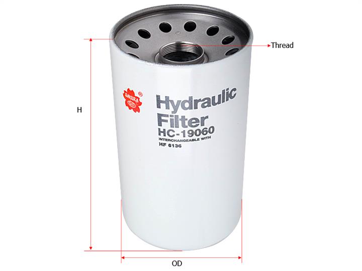 Sakura HC-19060 Hydraulic filter HC19060