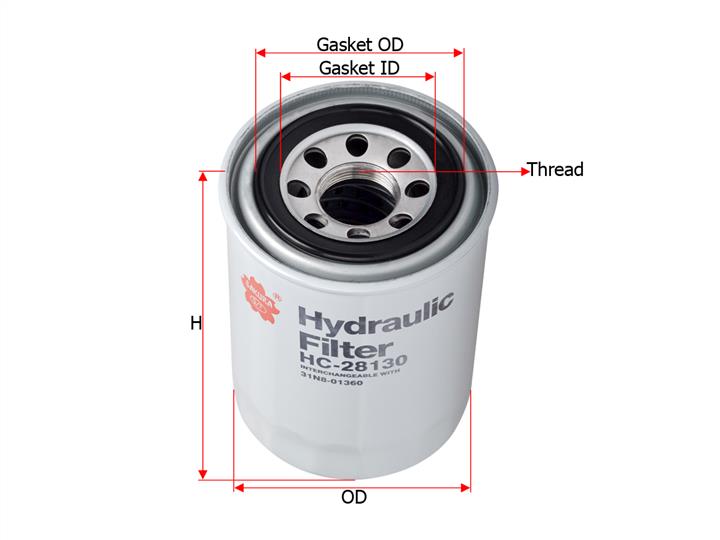 Sakura HC-28130 Hydraulic filter HC28130