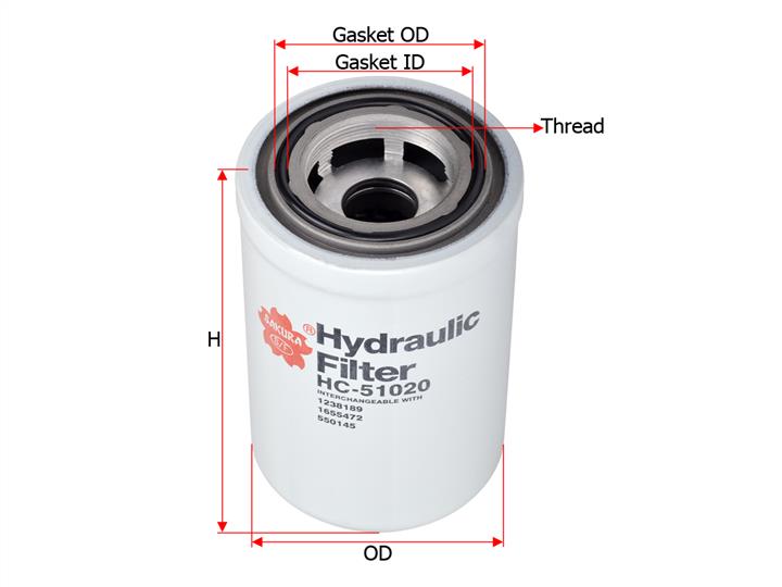 Sakura HC-51020 Hydraulic filter HC51020