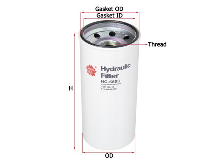 Sakura HC-5603 Hydraulic filter HC5603
