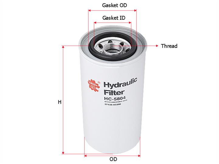 Sakura HC-5804 Hydraulic filter HC5804