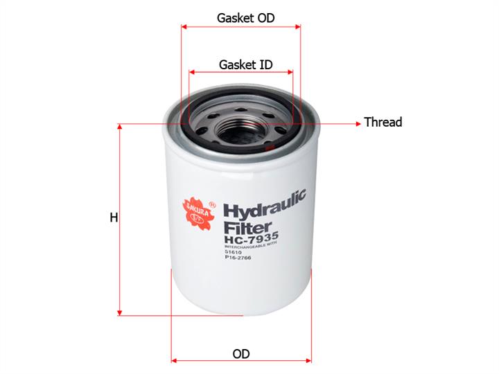 Sakura HC-7935 Hydraulic filter HC7935