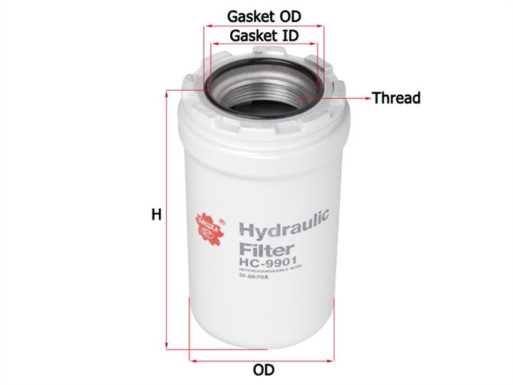 Sakura HC-9901 Hydraulic filter HC9901