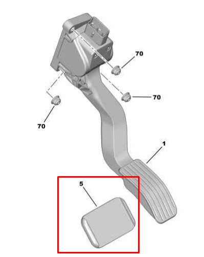 160606 Citroen/Peugeot Pedal pad