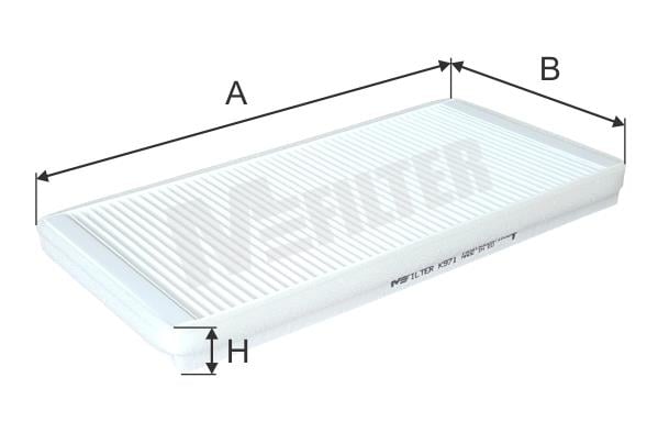 M-Filter K 971 Filter, interior air K971