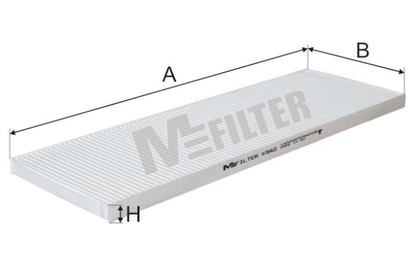 M-Filter K 942 Filter, interior air K942