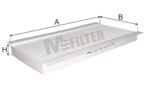 M-Filter K 933 Filter, interior air K933