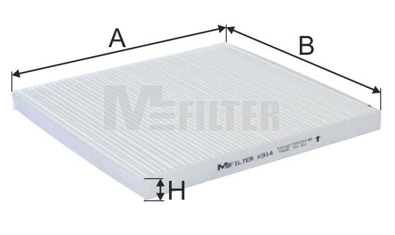 M-Filter K 914 Filter, interior air K914