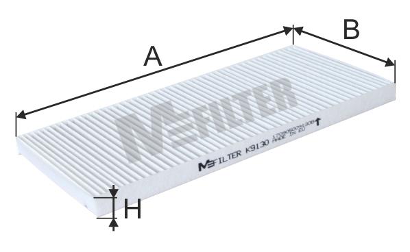 M-Filter K 9130 Filter, interior air K9130