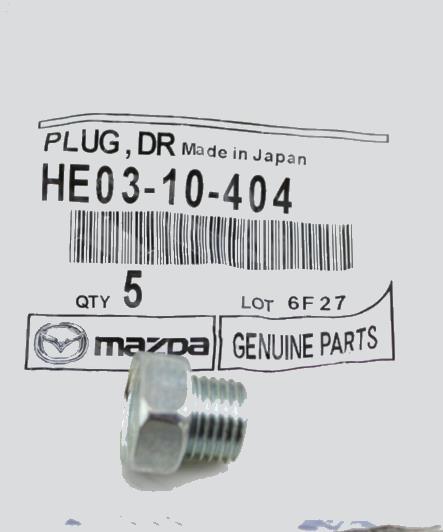 Mazda HE03-10-404 Sump plug HE0310404