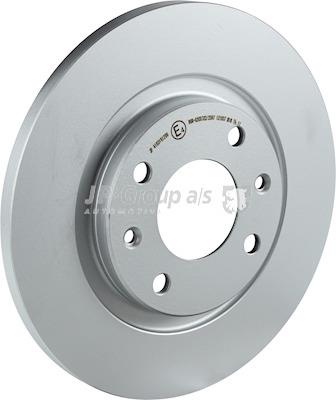 Unventilated front brake disc Jp Group 4163101200