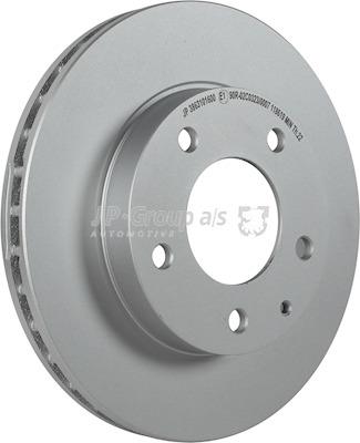 Front brake disc ventilated Jp Group 3863101600