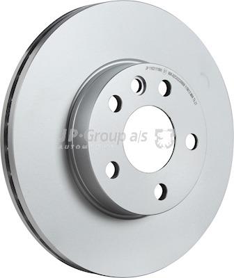 Front brake disc ventilated Jp Group 1163111900