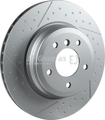 Rear ventilated brake disc Jp Group 1463203000