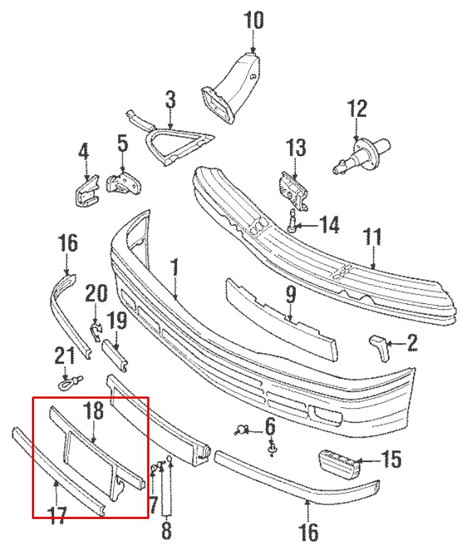 License Plate Bracket BMW 51 11 1 977 305