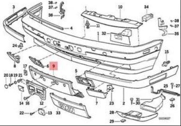 License Plate Bracket BMW 51 11 1 934 337