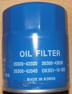 Hyundai/Kia 26300 42020 Oil Filter 2630042020