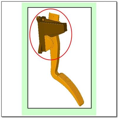 Ssang Yong 2055009002 Gas pedal 2055009002