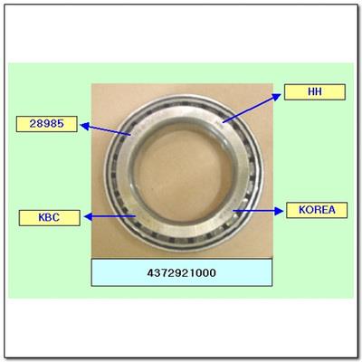 Ssang Yong 43729-21000 Wheel bearing kit 4372921000