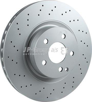 Front brake disc ventilated Jp Group 1363107800