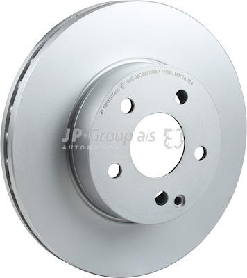 Front vented brake disc Jp Group 1363107400
