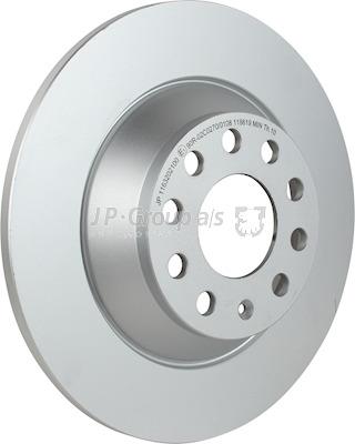 Rear brake disc, non-ventilated Jp Group 1163206400