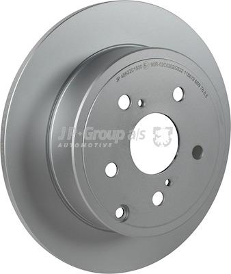 Rear brake disc, non-ventilated Jp Group 4863201500