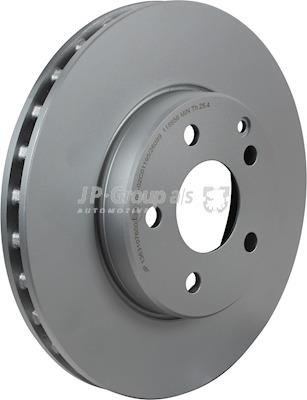 Front brake disc ventilated Jp Group 1363107600
