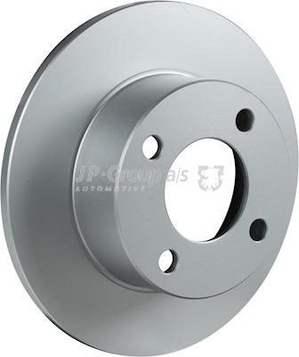 Rear brake disc, non-ventilated Jp Group 1163205400