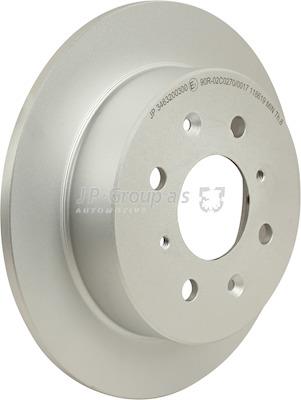 Rear brake disc, non-ventilated Jp Group 3463200300