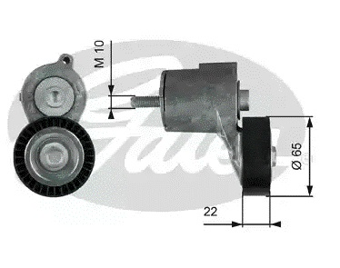 Gates V-ribbed belt tensioner (drive) roller – price 124 PLN