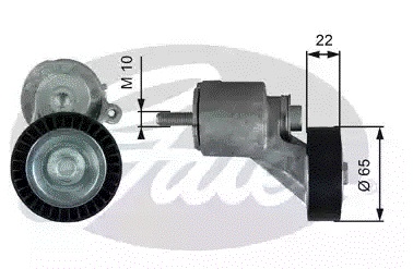 Gates V-ribbed belt tensioner (drive) roller – price 81 PLN