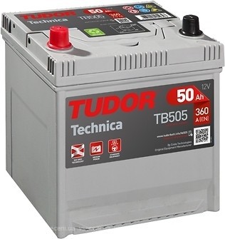 Tudor TB505 Battery Tudor 12V 50AH 360A(EN) L+ TB505