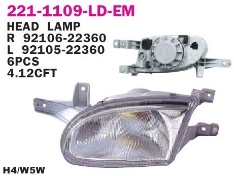 Depo 221-1109L-LD-E Headlight left 2211109LLDE