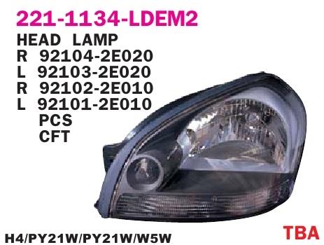 Depo 221-1134L-LD-E2 Headlight left 2211134LLDE2