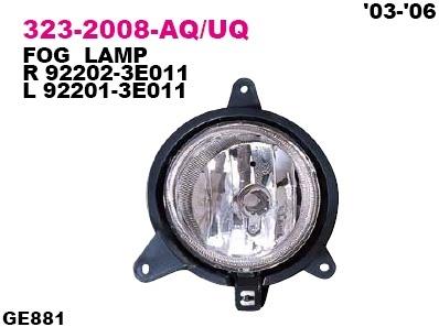 Depo 323-2008L-UQ Fog headlight, left 3232008LUQ