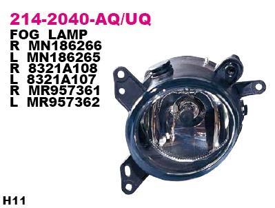 Depo 214-2040R-UQ Fog headlight, right 2142040RUQ