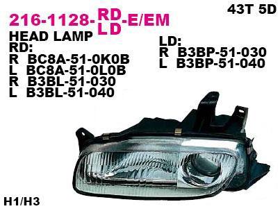 Depo 216-1128L-LD-EM Headlight left 2161128LLDEM